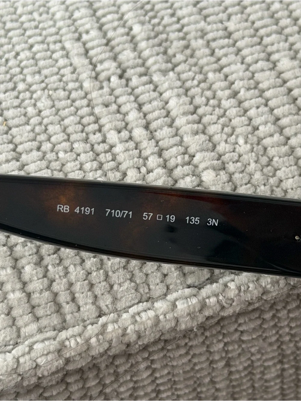 Ray-Ban RB4191 710/71 Light Havana Tortoiseshell Sunglasses with Brown Lenses